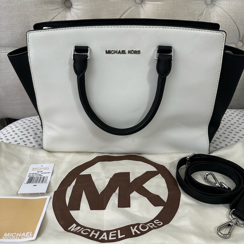 Michael Kors Selma Saffiano Leather Large Satchel